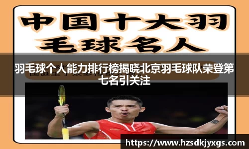 羽毛球个人能力排行榜揭晓北京羽毛球队荣登第七名引关注